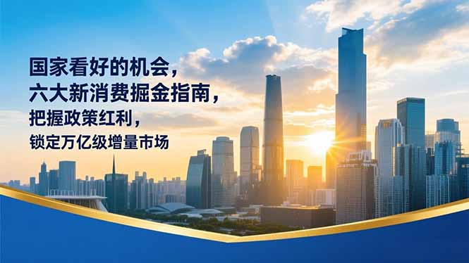 某付费文章：国家看好的机会，六大新消费掘金指南，把握政策红利，锁定万亿级增量市场-选优云网创