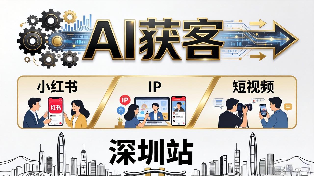 2026AI获客大课深圳站：4月17日-19日3天2夜拆透小红书+IP+短视频，老板操盘手必来-选优云网创