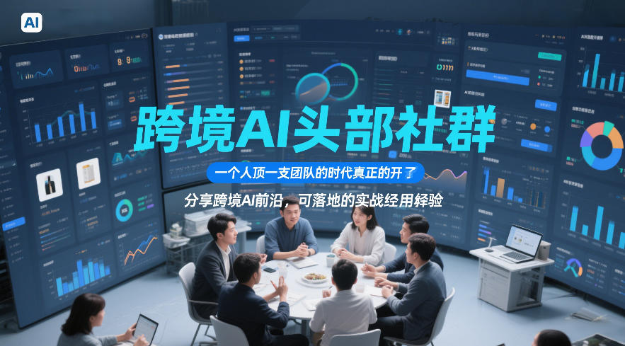跨境AI头部社群，一个人顶一支团队的时代真正的开始了，分享跨境AI前沿，可落地的实战经验(更新5月11日)-选优云网创