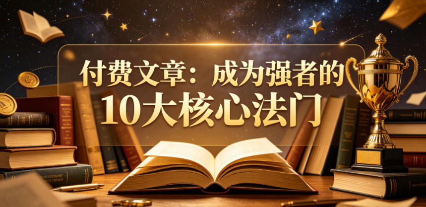 付费文章：成为强者的10大核心法门-选优云网创