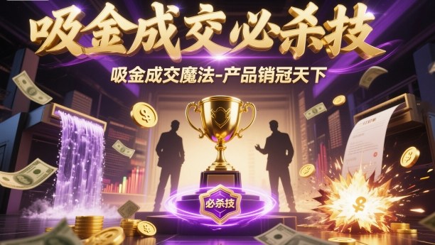 吸金成交必杀技，吸金成交魔法-产品销冠天下-选优云网创
