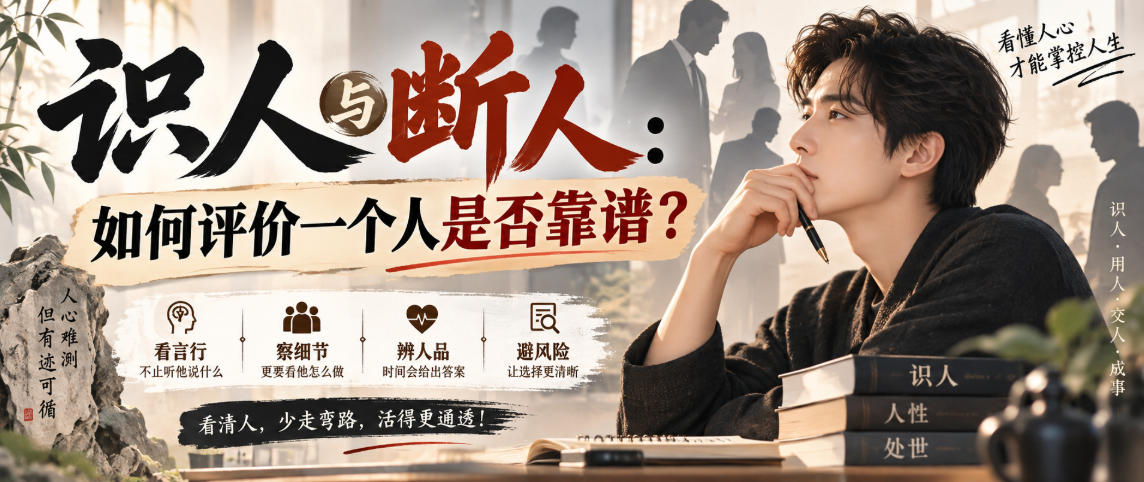 付费文章：识人与断人：如何评价一个人是否靠谱？-选优云网创