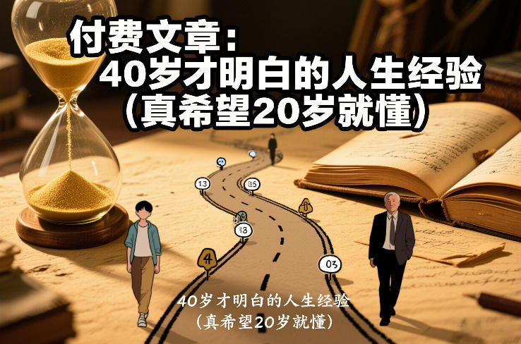付费文章：40岁才明白的人生经验(真希望20岁就懂)-选优云网创