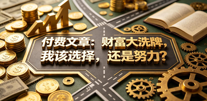 付费文章：财富大洗牌，我该选择，还是努力？-选优云网创