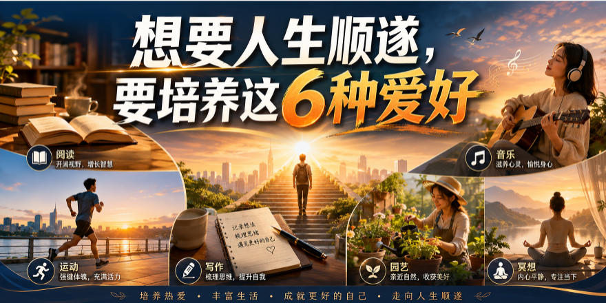 公众号付费文章：想要人生顺遂，要培养这6种爱好-选优云网创