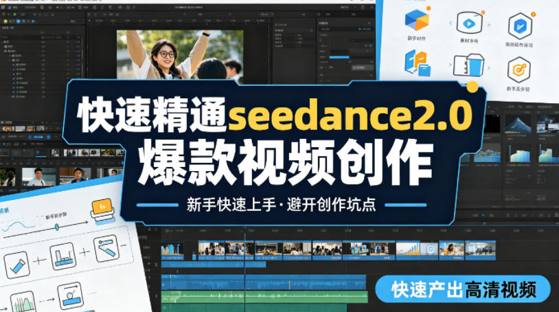 快速精通seedance2.0爆款视频创作,快速产出高清视频,避开大量创作坑点,新手也能快速上手-选优云网创