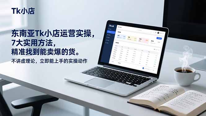 东南亚Tk小店运营实操，7大实用方法，精准找到能卖爆的货。不讲虚理论，立即能上手的实操动作-选优云网创