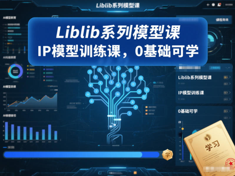Liblib系列模型课，IP模型训练课，0基础可学-选优云网创