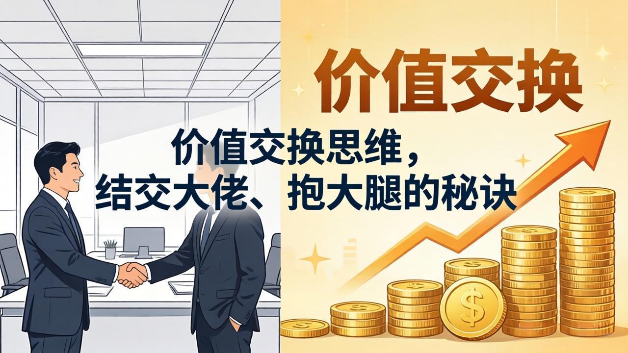 某付费文章：价值交换思维，结交大佬、抱大腿的秘诀-选优云网创