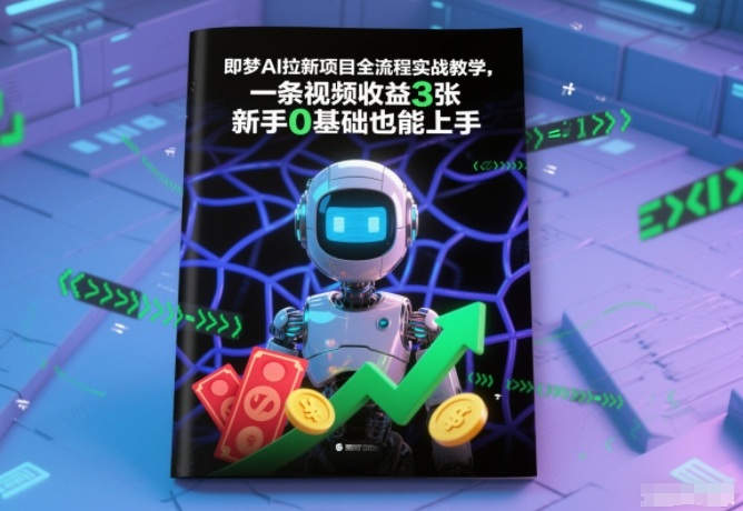 即梦AI拉新项目全流程实战教学，一条视频收益3张，新手0基础也能上手-选优云网创