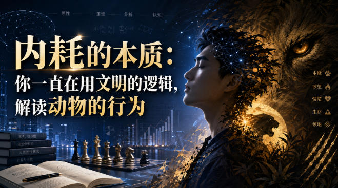 付费文章：内耗的本质：你一直在用文明的逻辑，解读动物的行为-选优云网创