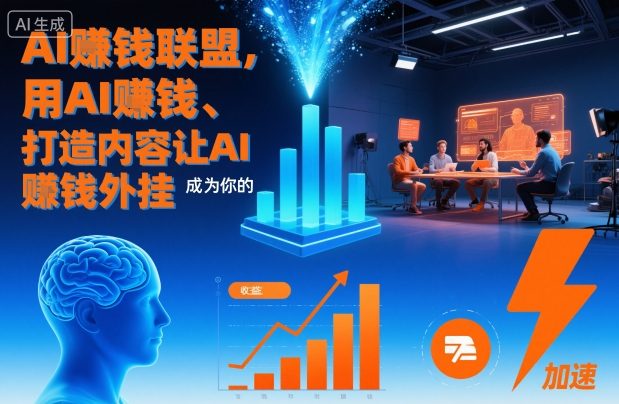 AI賺钱联盟，用AI賺钱、打造内容让AI成为你的賺钱外挂-选优云网创