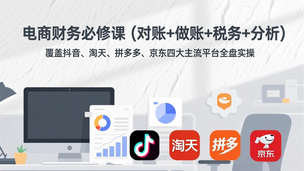 电商财务必修课(对账+做账+税务+分析-选优云网创