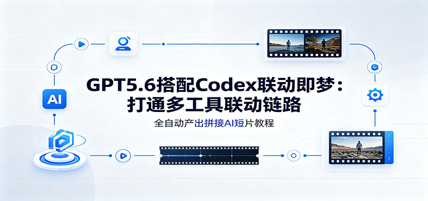 GPT5.6搭配Codex联动即梦：打通多工具联动链路，全自动产出拼接AI短片教程-选优云网创