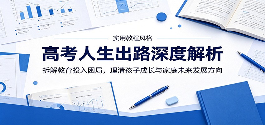 高考人生出路深度解析：拆解教育投入困局，理清孩子成长与家庭未来发展方向-选优云网创