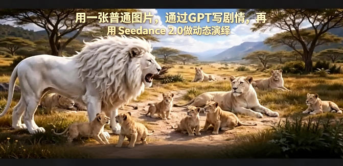 用一张普通图片，通过GPT写剧情，再用Seedance 2.0做动态演绎，居然能生成迪士尼风格搞笑动画-选优云网创