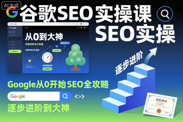 谷歌SEO实操课，Google从0开始SEO全攻略，逐步进阶到大神-选优云网创