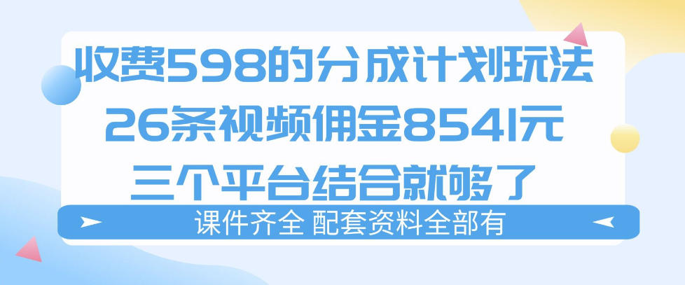 拆解外面收费1980的分成计划猫咪vlog玩法,三天佣金8541(仅供参考)-选优云网创