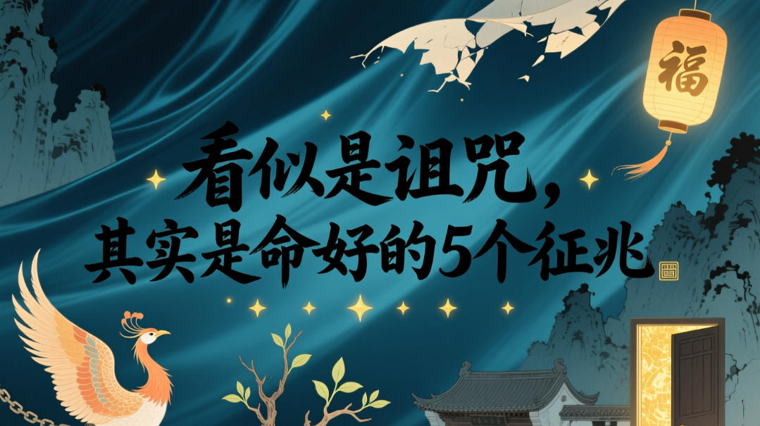 付费文章：看似是诅咒，其实是命好的5个征兆-选优云网创