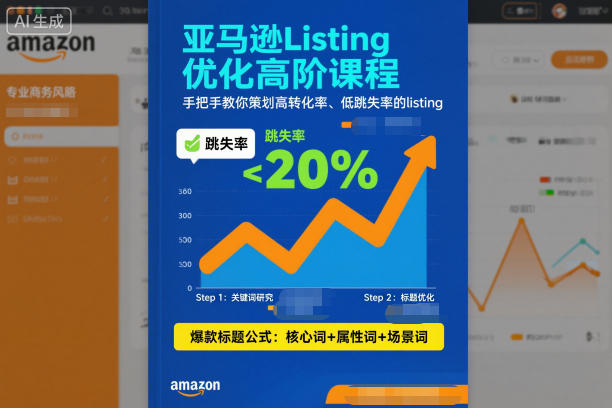 亚马逊Listing优化高阶课程，手把手教你策划高转化率、低跳失率的listing-选优云网创
