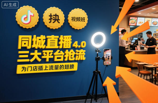 同城直播实操班4.0，三大平台抢流，为门店插上流量的翅膀-选优云网创