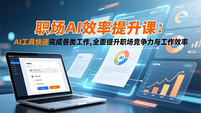 职场AI效率提升课：AI工具快速完成各类工作,全面提升职场竞争力与工作效率-选优云网创