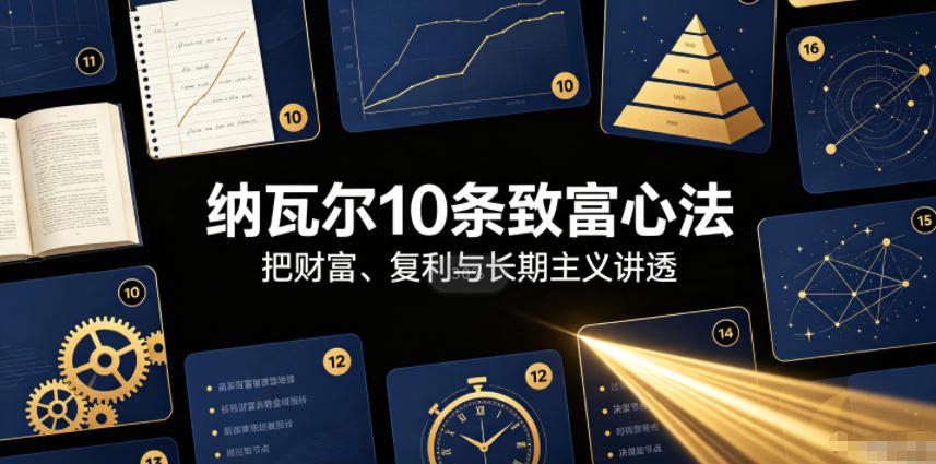 付费文章：纳瓦尔10条致富心法-选优云网创