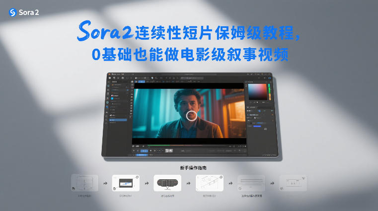 Sora2连续性短片保姆级教程，0基础也能做电影级叙事视频-选优云网创