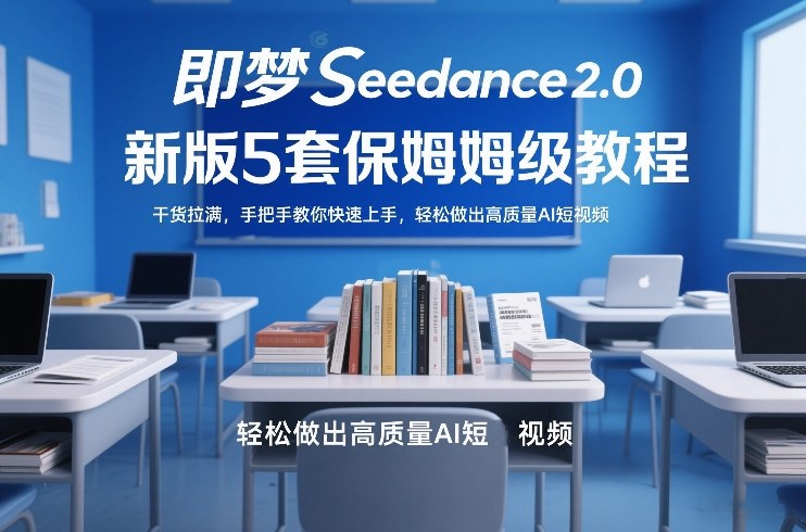 即梦Seedance2.0新版5套保姆级教程，干货拉满，手把手教你快速上手，轻松做出高质量AI短视频-选优云网创