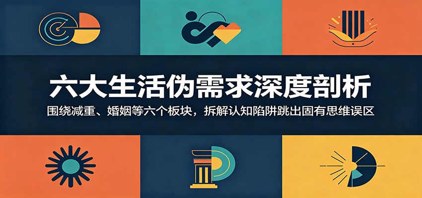 六大生活伪需求深度剖析：围绕减重、婚姻等六个板块，拆解认知陷阱跳出固有思维误区-选优云网创