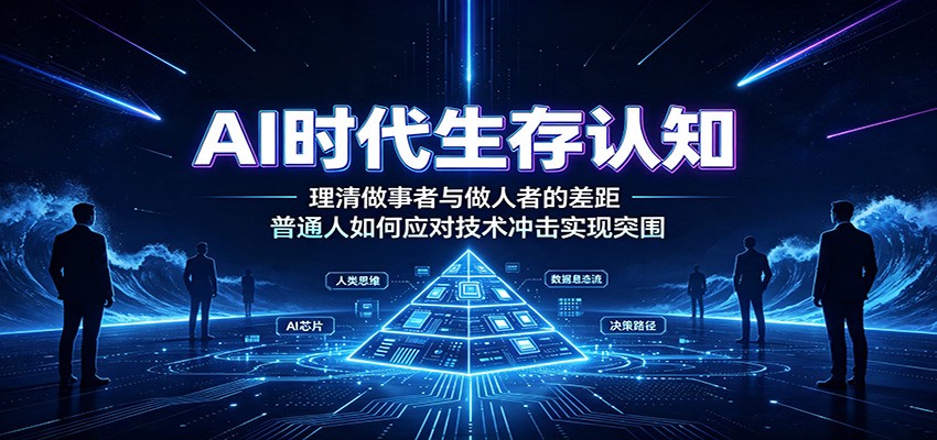 AI时代生存认知：理清做事者与做人者的差距，普通人如何应对技术冲击实现突围-选优云网创