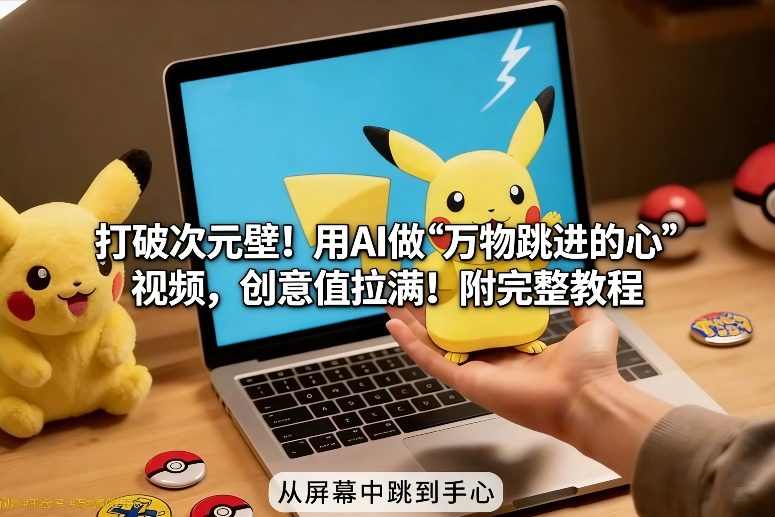 打破次元壁！用AI做【万物跳进手心】视频，创意值拉满！附完整教程-选优云网创
