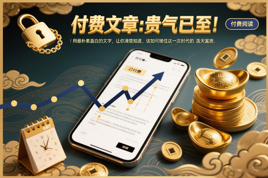 付费文章：贵气已至！用最朴素直白的文字，让你清楚知道，该如何接住这一次时代的泼天富贵-选优云网创