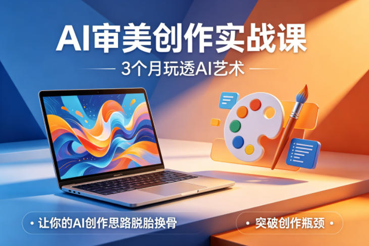 AI审美创作实战课，3个月玩透AI艺术，让你的AI创作思路脱胎换骨，突破创作瓶颈(更新0617)-选优云网创