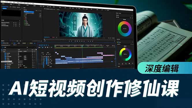 AI短视频创作修仙课，从炼气到金仙、爆款复刻、深度编辑，掌握全栈AI能力-选优云网创