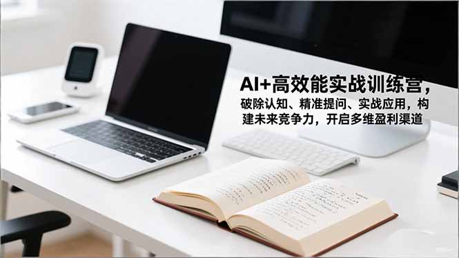 AI+高效能实战训练营，破除认知、精准提问、实战应用，构建未来竞争力，开启多维盈利渠道-选优云网创