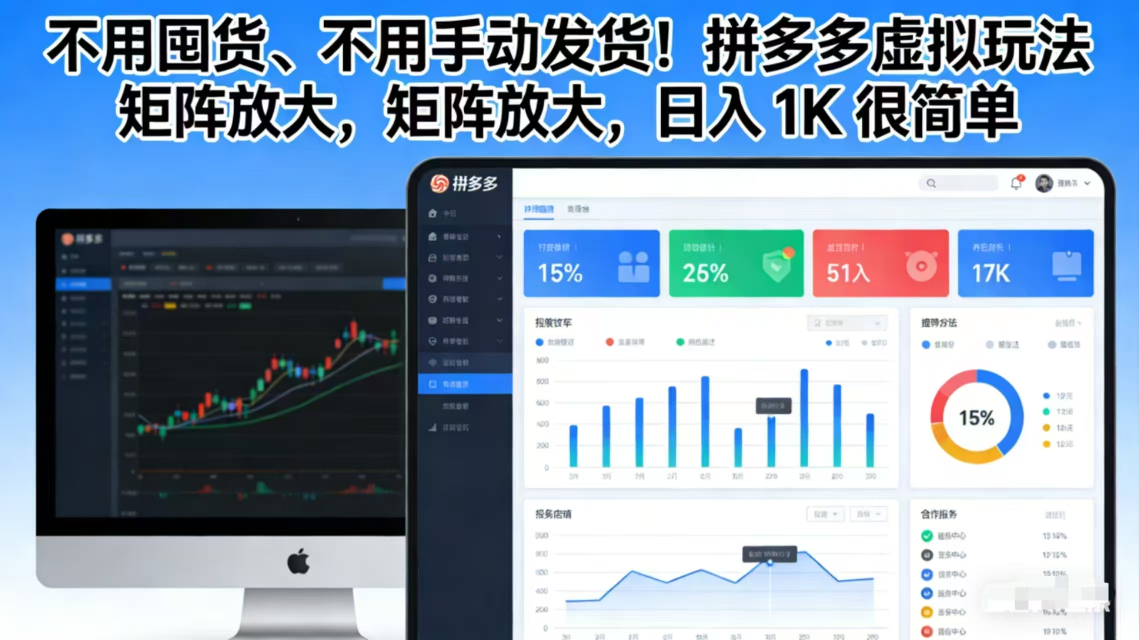 不用囤货、不用手动发货！拼多多虚拟玩法，矩阵放大，日入 1K 很简单-选优云网创