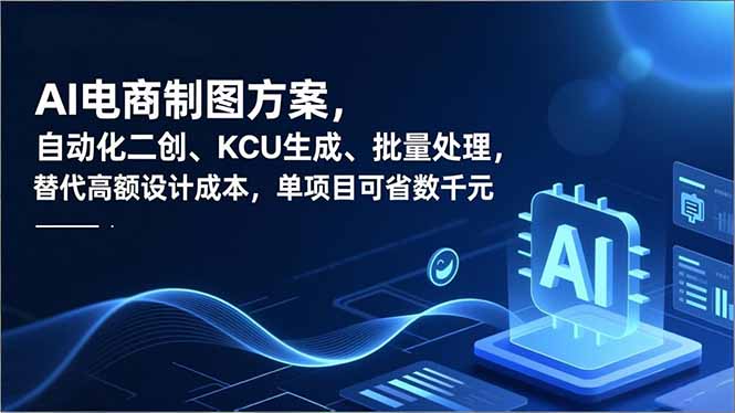 AI电商制图方案，自动化二创、SKU生成、批量处理，替代高额设计成本，单项目可省数千元-选优云网创