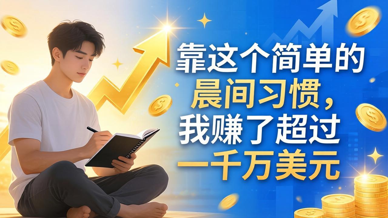 付费文章：靠这个简单的晨间习惯，我赚了超过一千万美元-选优云网创