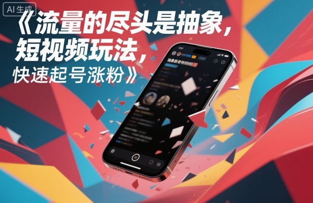 流量的尽头是抽象，抽象新奇特短视频玩法，快速起号涨粉-选优云网创