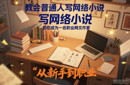 教会普通人写网络小说，助您成为一名职业网文作家-选优云网创
