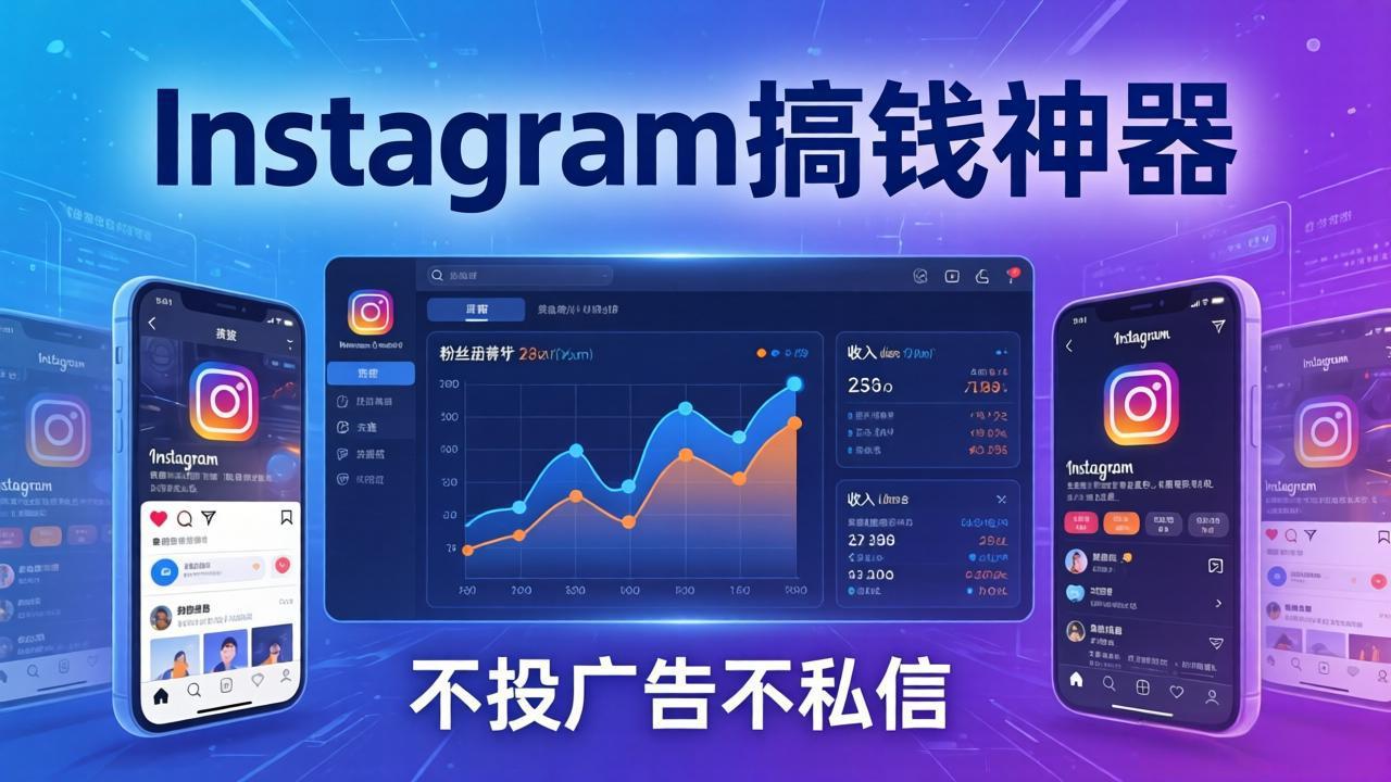Instagram搞钱神器：月涨6万粉+月入5万刀，不投广告不私信，靠算法+低价产品-选优云网创