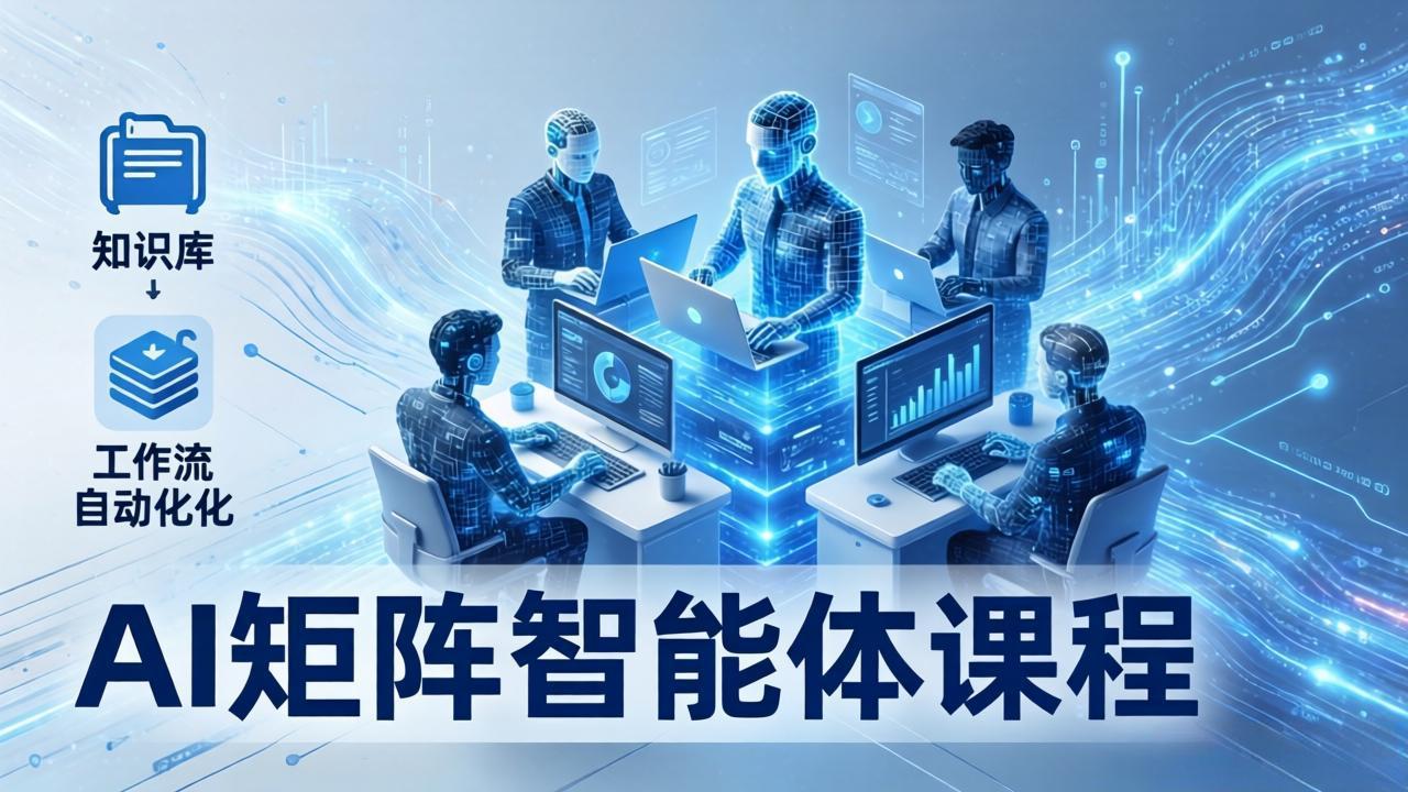 AI矩阵智能体实战：100个数字员工批量生产内容，文本知识库+工作流自动化全搞定-选优云网创