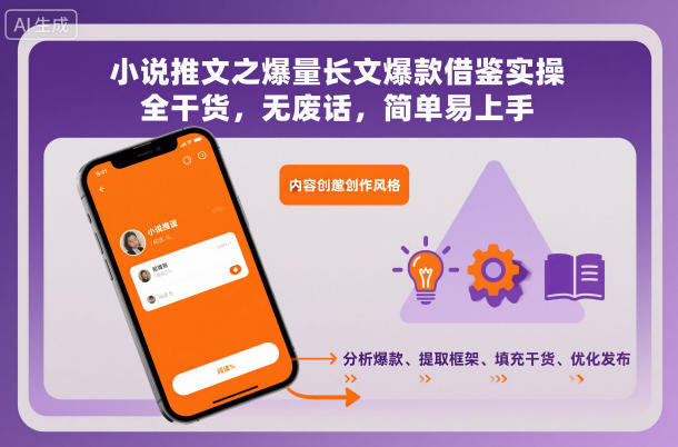 小说推文之爆量长文爆款借鉴实操，全干货，无废话，简单易上手-选优云网创