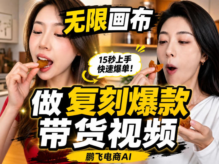 无限画布实操教程，搭一个炸裂级黑科技工作流——一键复刻爆款带货视频-选优云网创