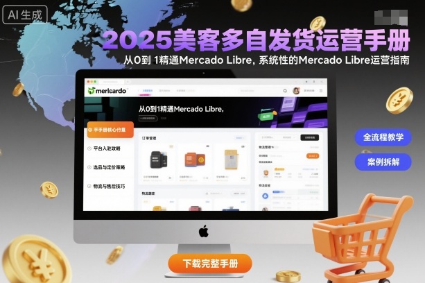 2025美客多自发货运营手册：从0到1精通Mercado Libre，系统性的Mercado Libre运营指南-选优云网创