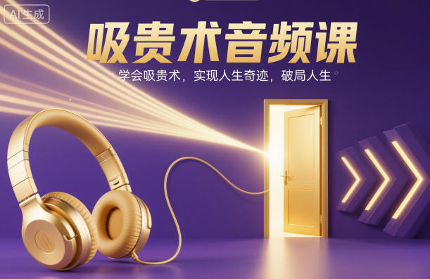 吸贵术音频课,学会吸贵术,实现人生奇迹,破局人生-选优云网创