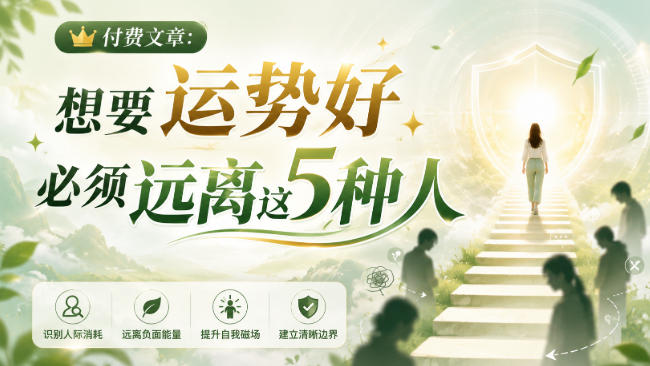 付费文章：想要运势好，必须远离这5种人-选优云网创