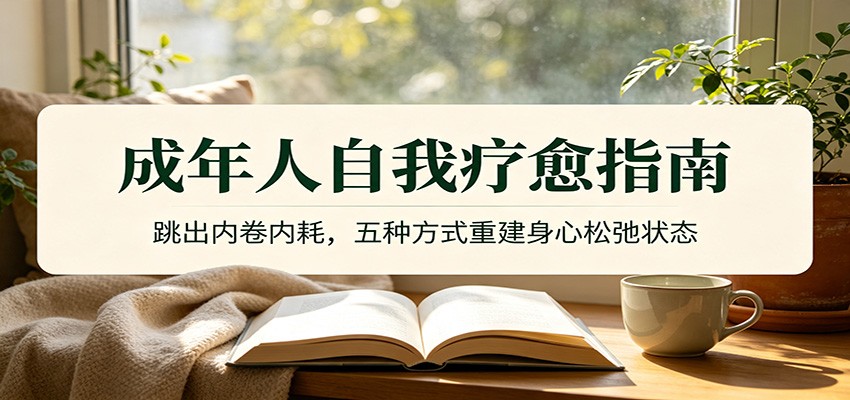 成年人自我疗愈指南：跳出内卷内耗，五种方式重建身心松弛状态-选优云网创