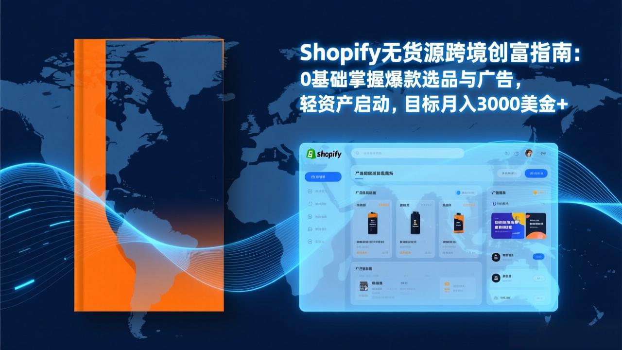 Shopify爆款打法实战:从选品到广告投放,复制爆款模型,驱动独立站月销售额破万刀-选优云网创